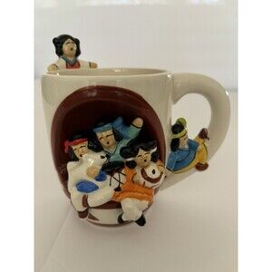 Ceramic Mug Beautiful Large 3D Pueblo Storyteller Mug Native American Theme